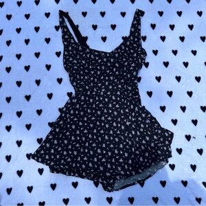 Aeropostale Black Floral Dress